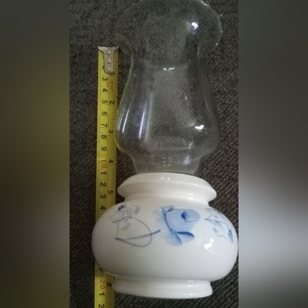 Lamp Lasting Products Inc. Tealight Candle Holder Hand Painted Wheat Pattern